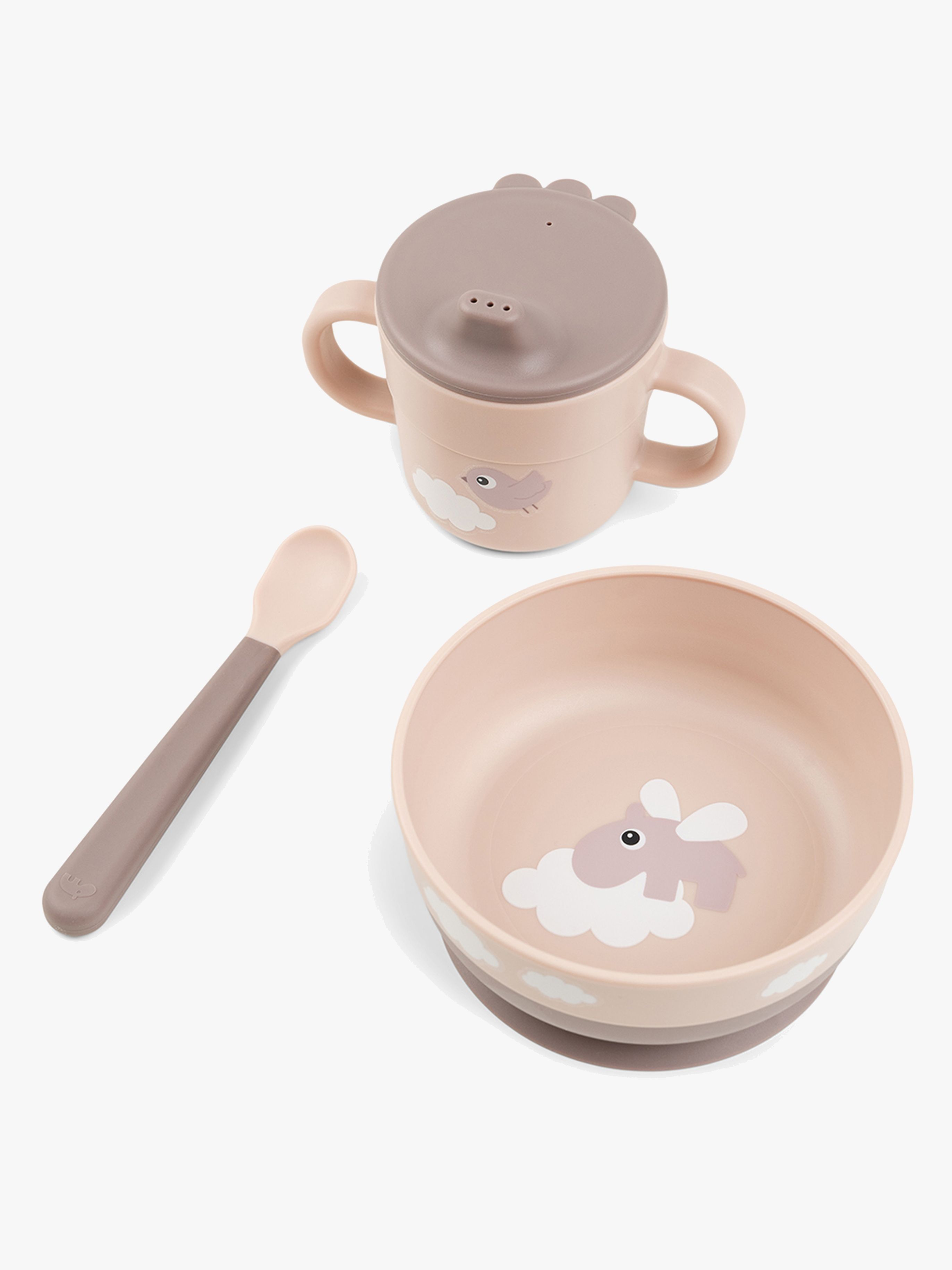 Foodie Geschirr-Set Happy Clouds, Powder