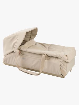 Voksi Carry Me Sonnenschirm & Insektennetz für Babytragetasche, Seashell Sand