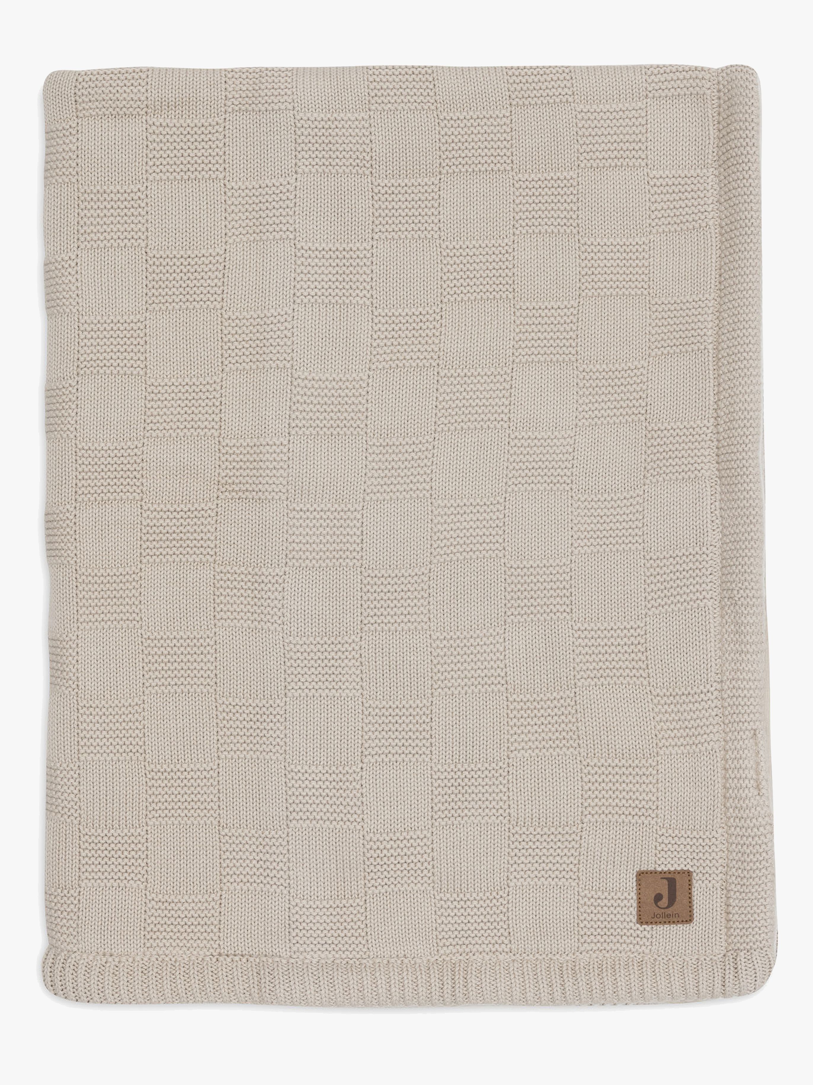 Decke 75x100 cm Box Knit / Velvet, Warm Sand