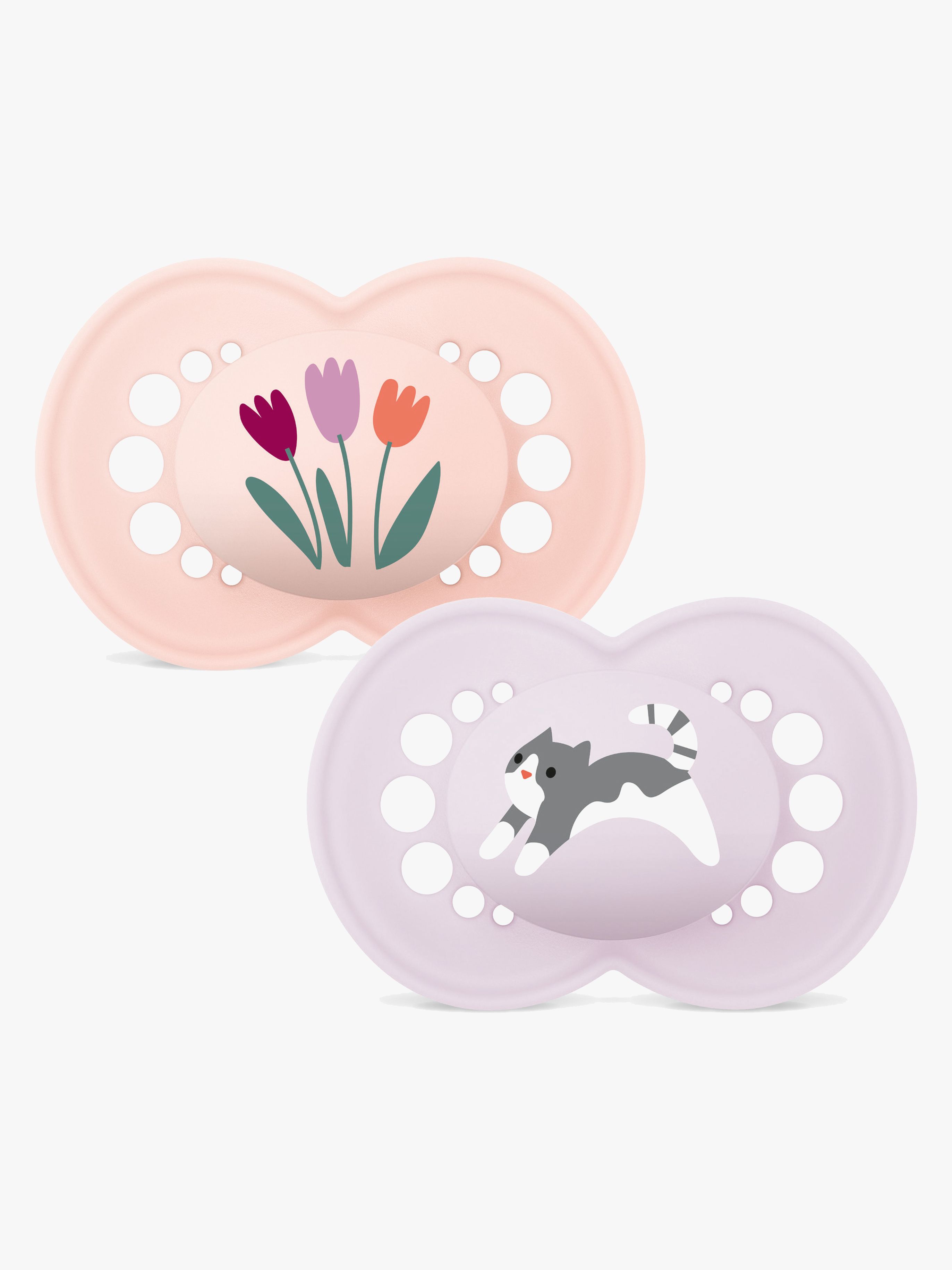 MAM Original Latex Schnuller 2er-Pack 6-16m, Rosa
