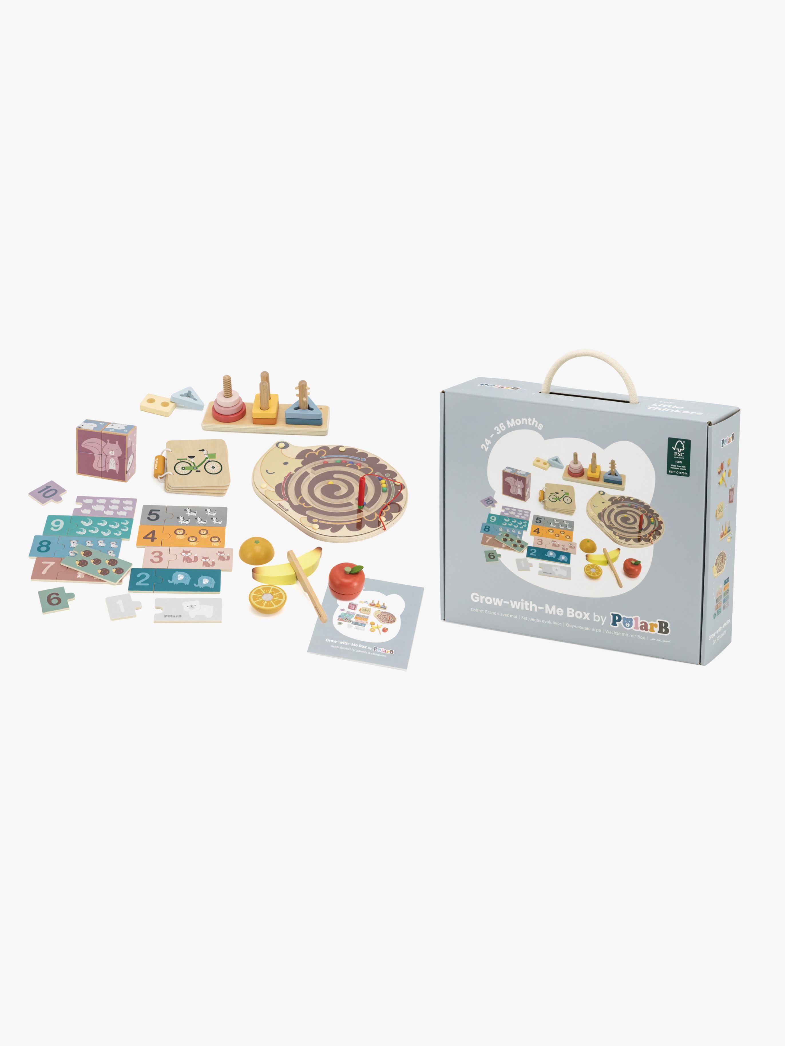 PolarB Grow-with-Me Activity-Set Little Thinkers 24-36 Monate, Babyspielzeug