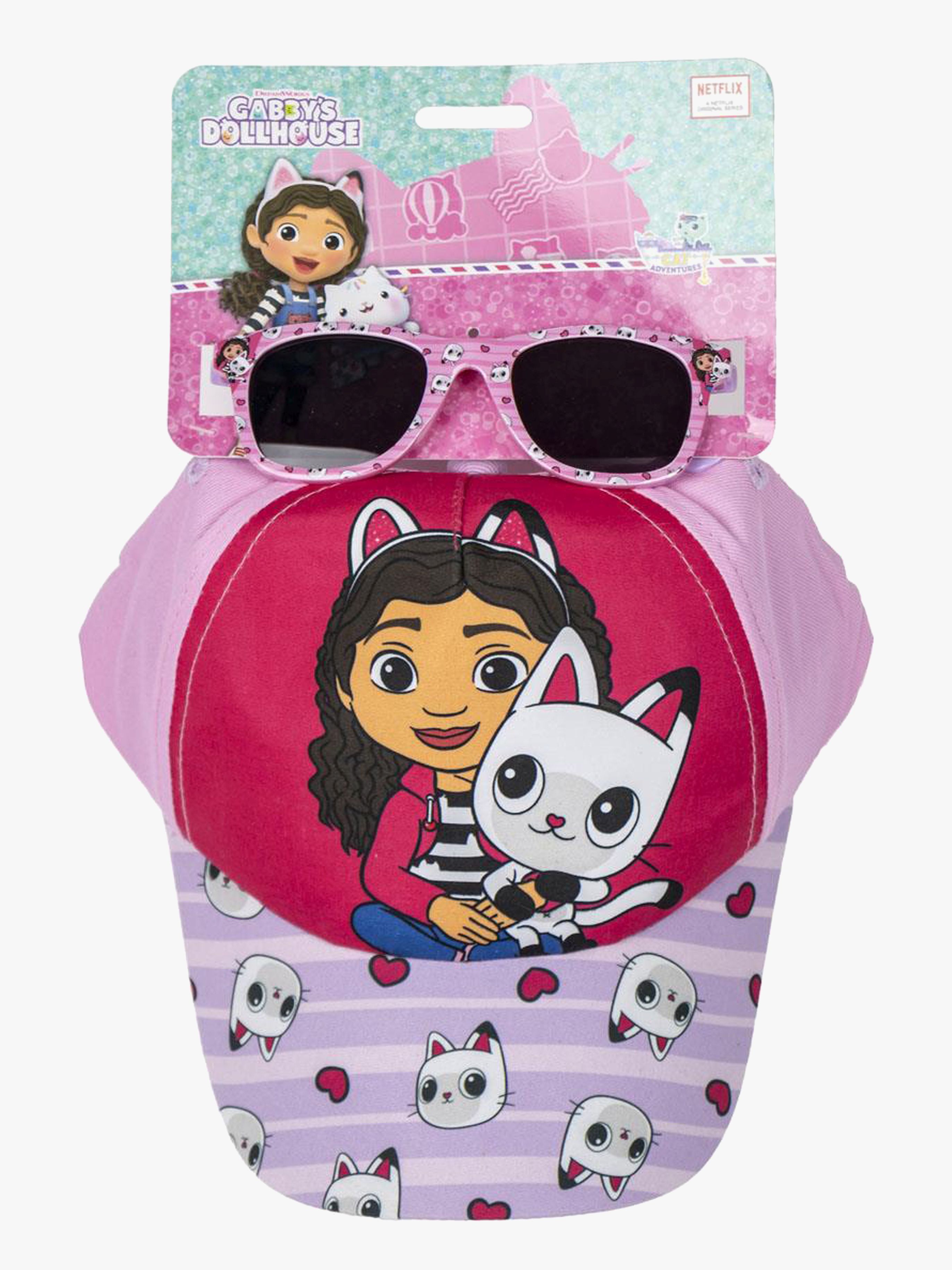 Gabby's Dollhouse Kappe & Sonnenbrille, Rosa
