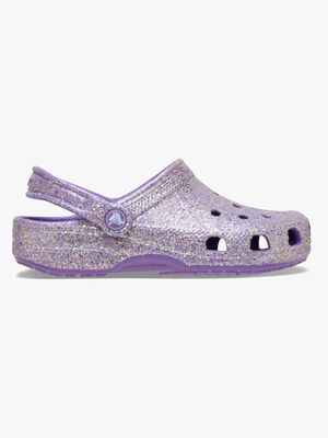 Crocs Classic Fantasy Glitter Pantoffeln, Lila