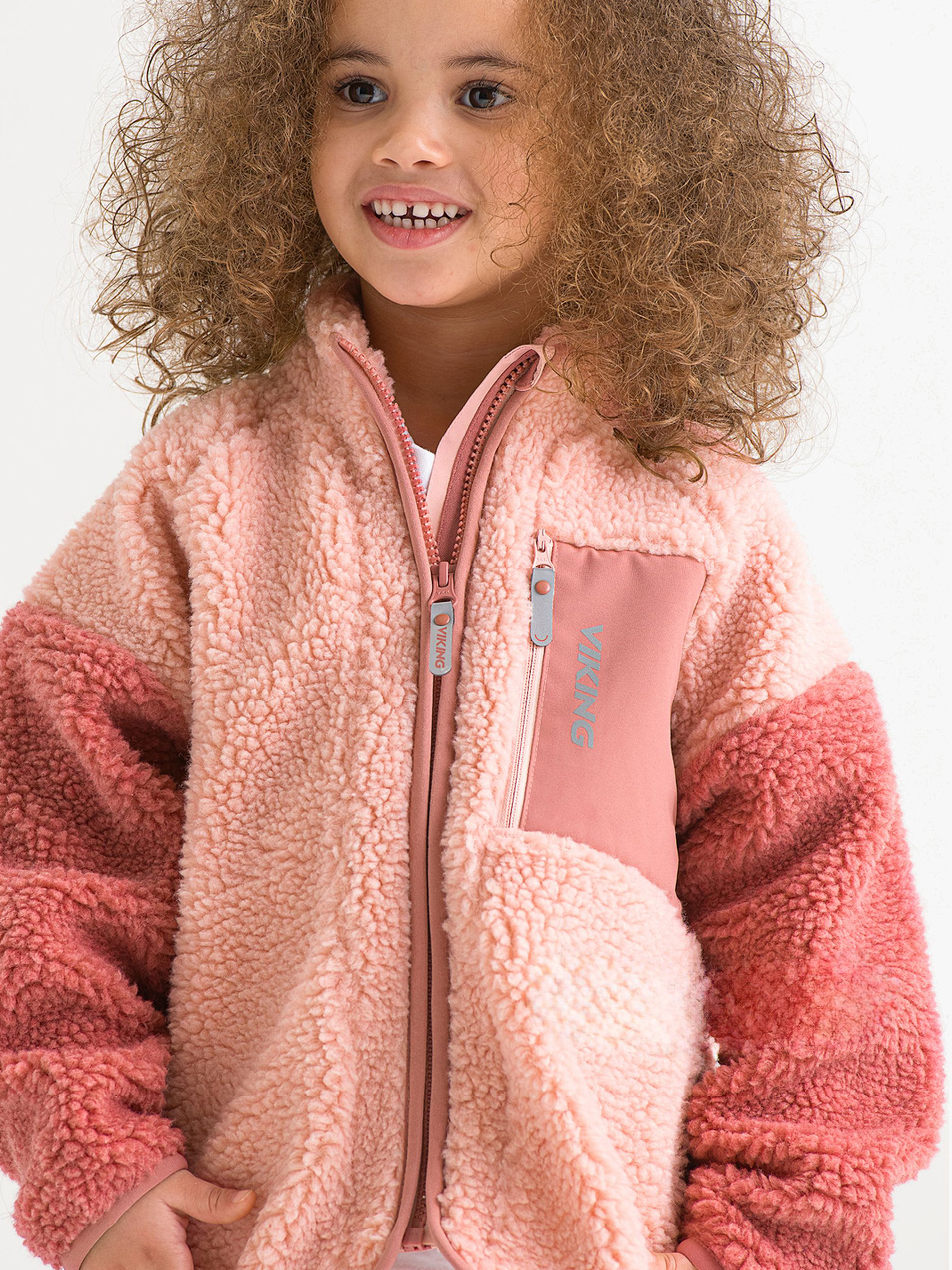 Viking Playtime Fleecejacke, Rosa, 110