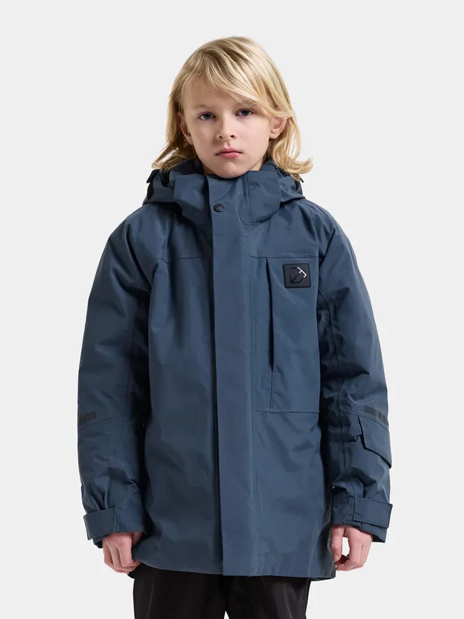 Didriksons Gabbro Winterjacke, Mountain Blue, 140