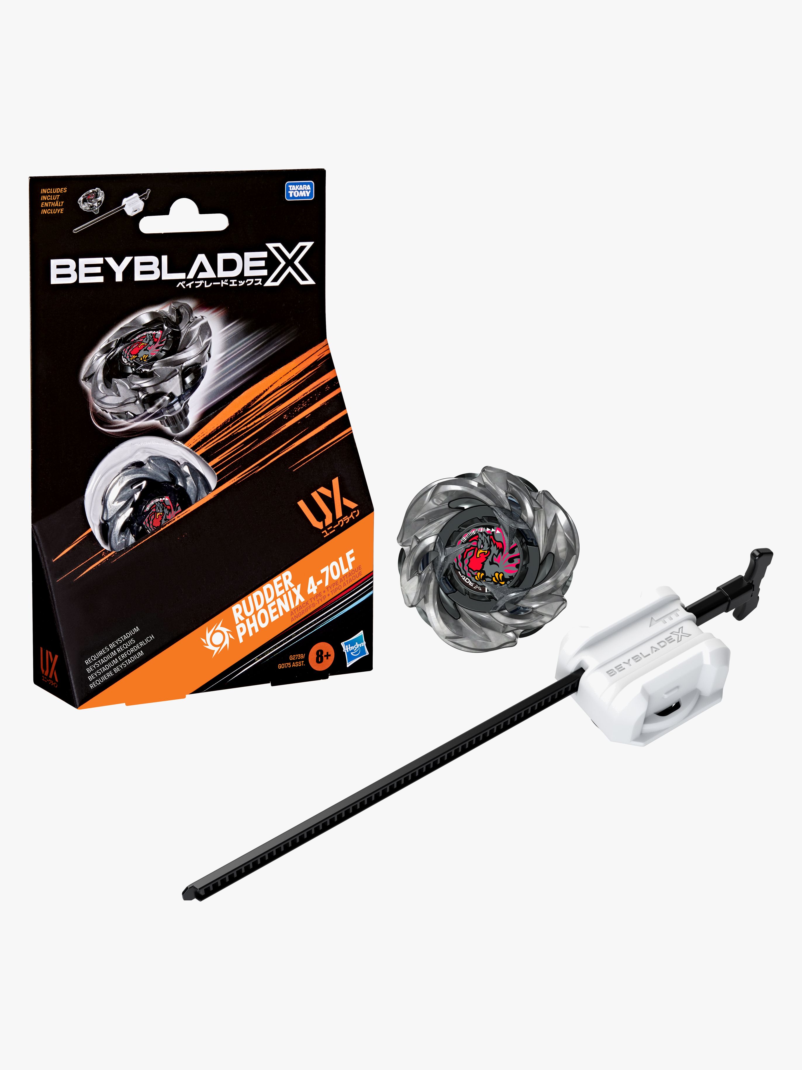 Beyblade X Rudder Phoenix 4-79LF UX Kreisel Starterset