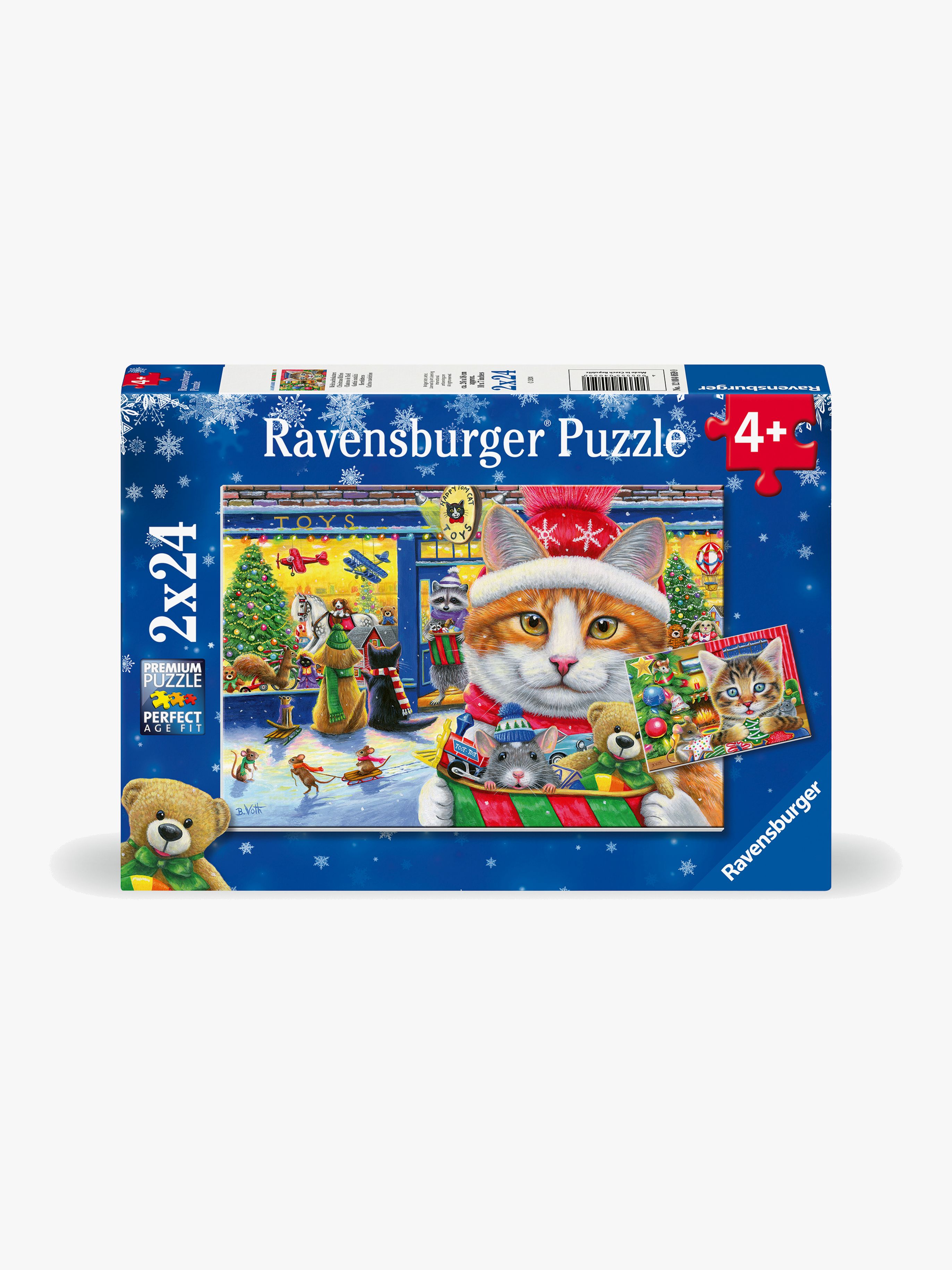 Ravensburger Christmas Kitties Puzzles 2x24 Teile