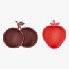 OYOY Yummy Strawberry & Cherry Schüssel, Cherry Red/Nutmeg