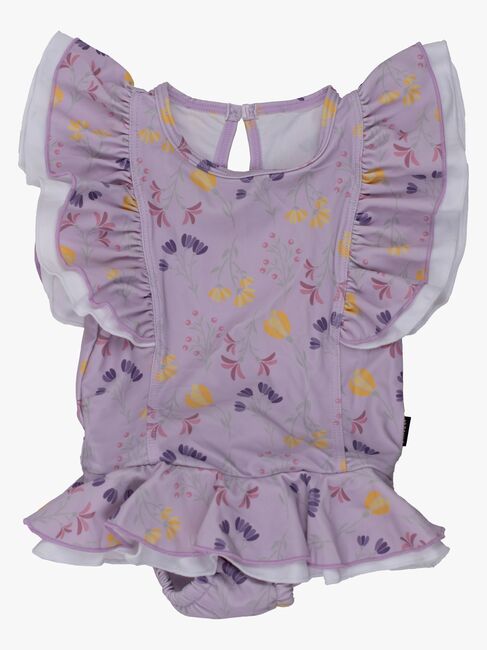 Lindberg Judith Badeanzug mit Badewindel, Lavender/Yellow