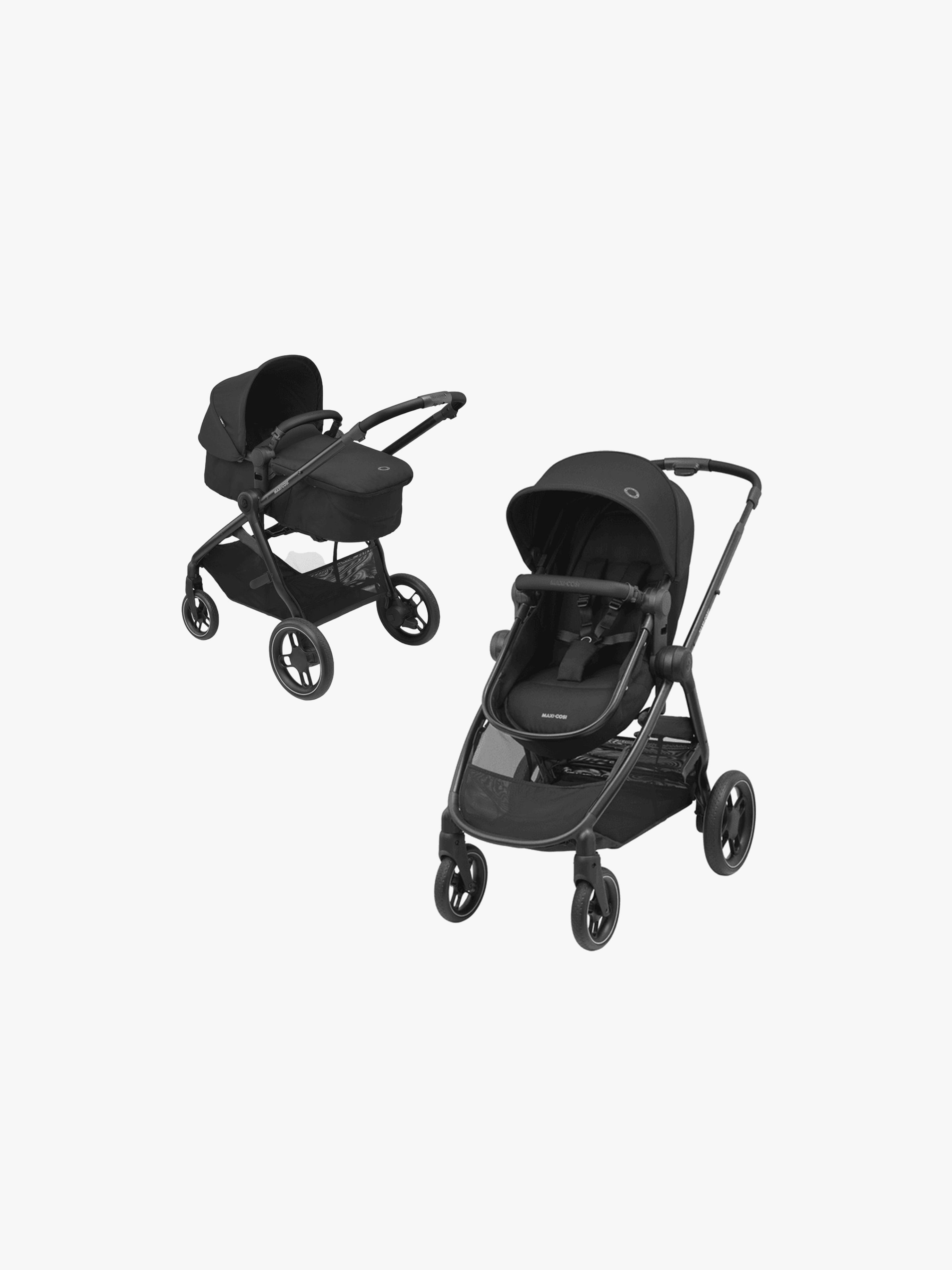 Zelia 3 2-in-1 Kombikinderwagen, Essential Black