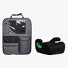 Beemoo Raise 2 i-Size Sitzerhöhung inkl. Beemoo Deluxe Trittschutz, Black Stone