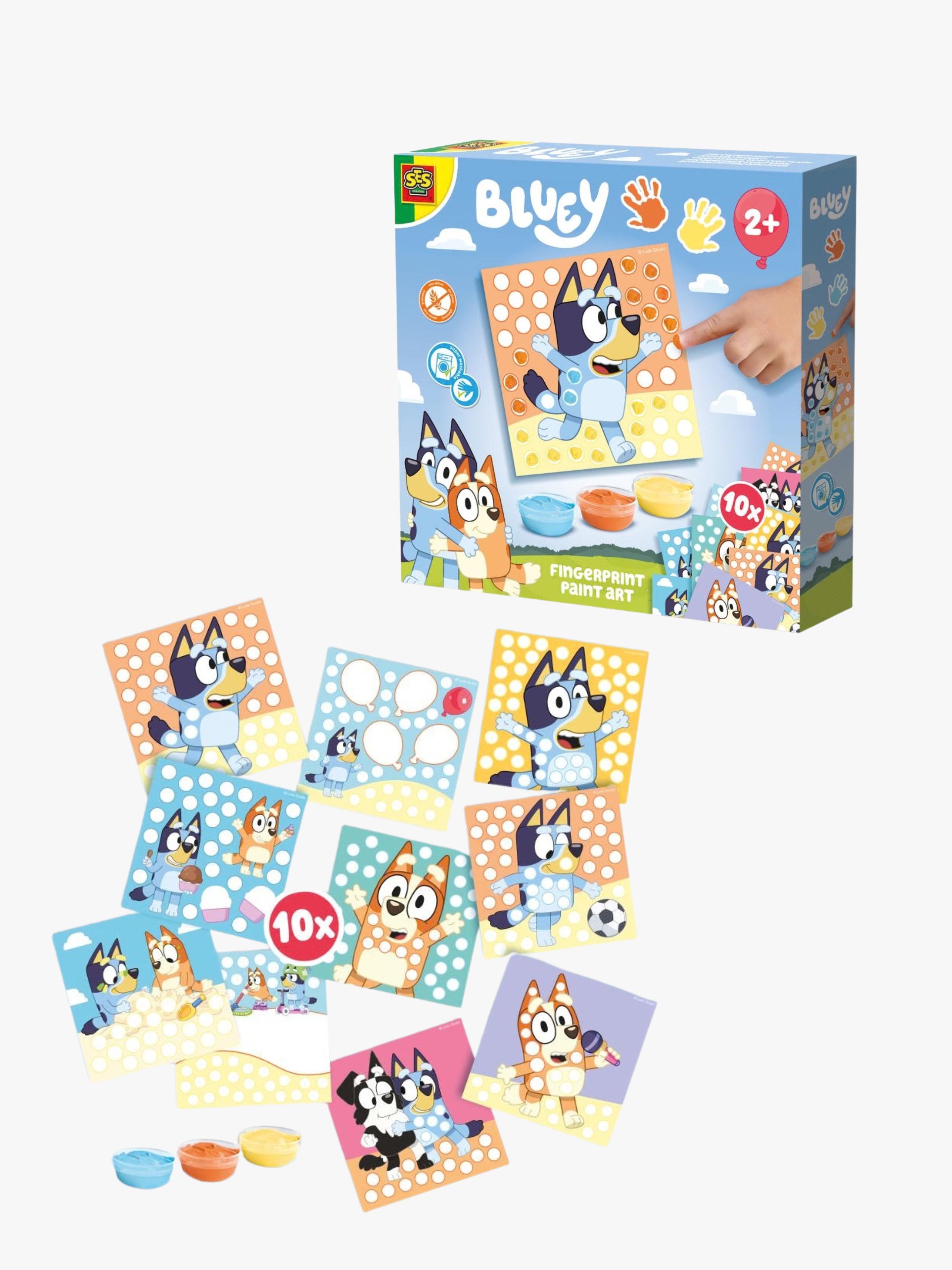 Bluey Bastelset Fingerfarbe