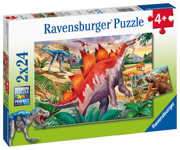 Ravensburger Puzzle Jurassic Tierleben, 2x24 Teile
