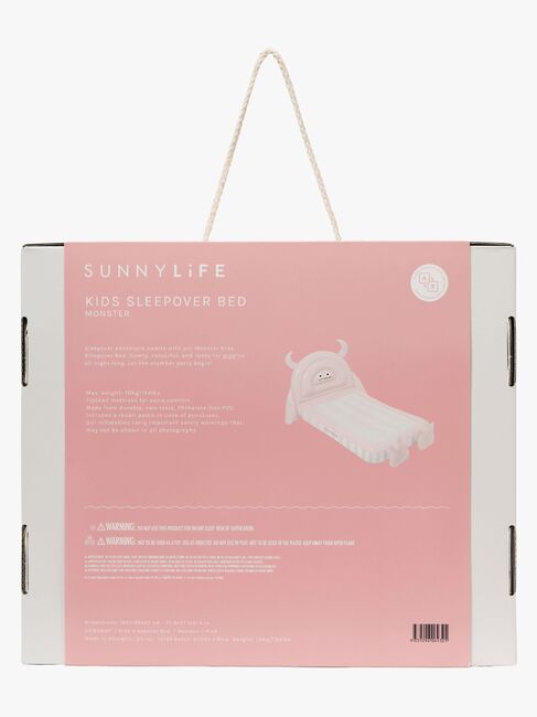 SUNNYLiFE Aufblasbares Kinderbett, Monster Pink