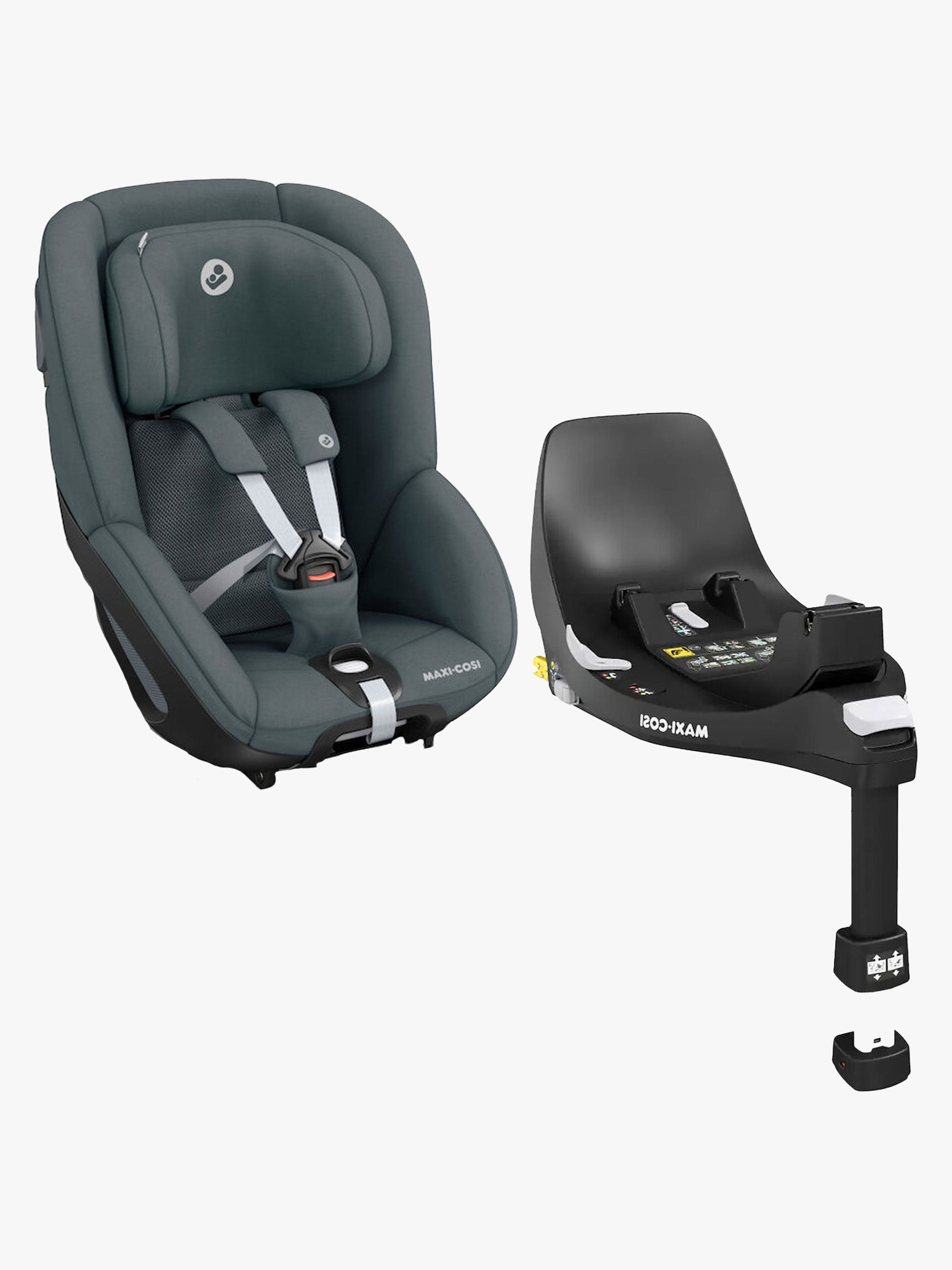 Pearl 360 Kindersitz inkl. FamilyFix 360 Basis, Authentic Graphite