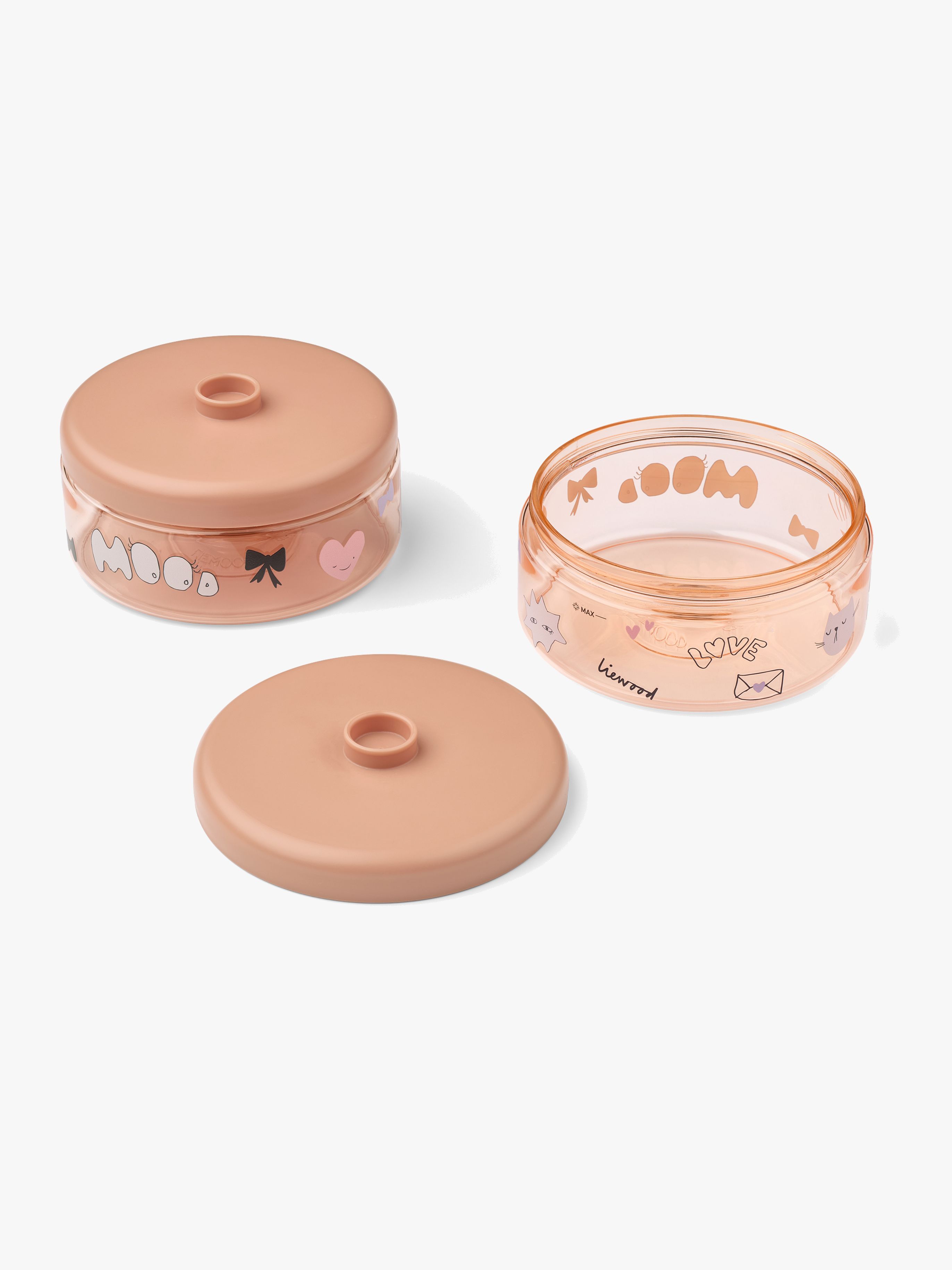 LIEWOOD Dominique Tritan Snackbox 500 ml 2er-Pack, Mood/Pale Tuscany