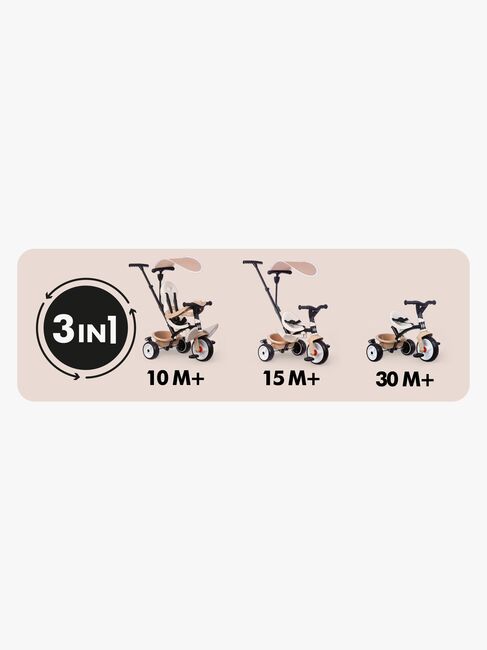 Smoby Baby Balade Dreirad Plus, Beige
