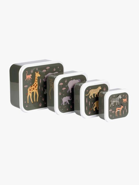 A Little Lovely Company Lunchbox-Set, Savanna