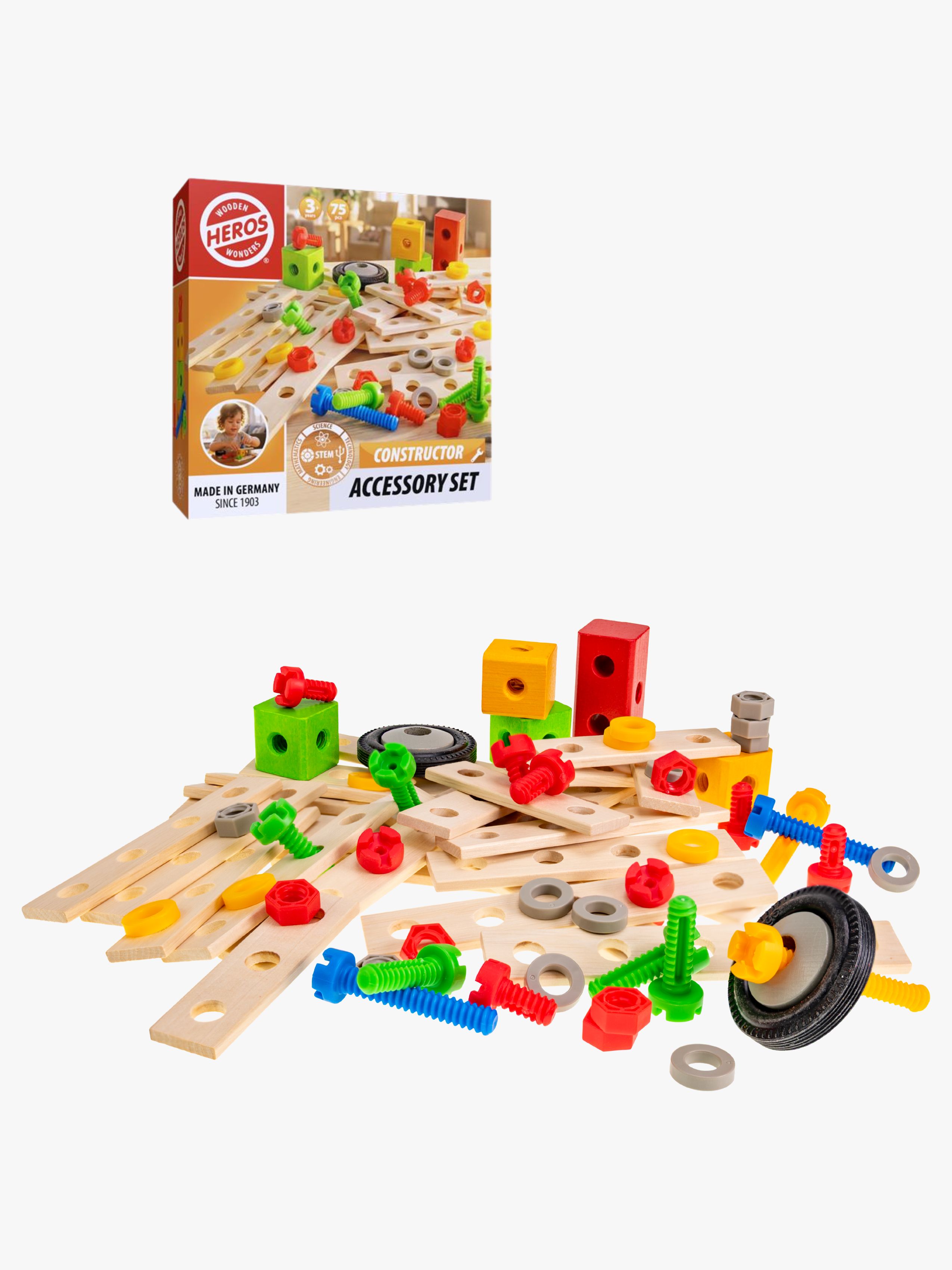 Heros Bausatz aus Holz 75 Teile