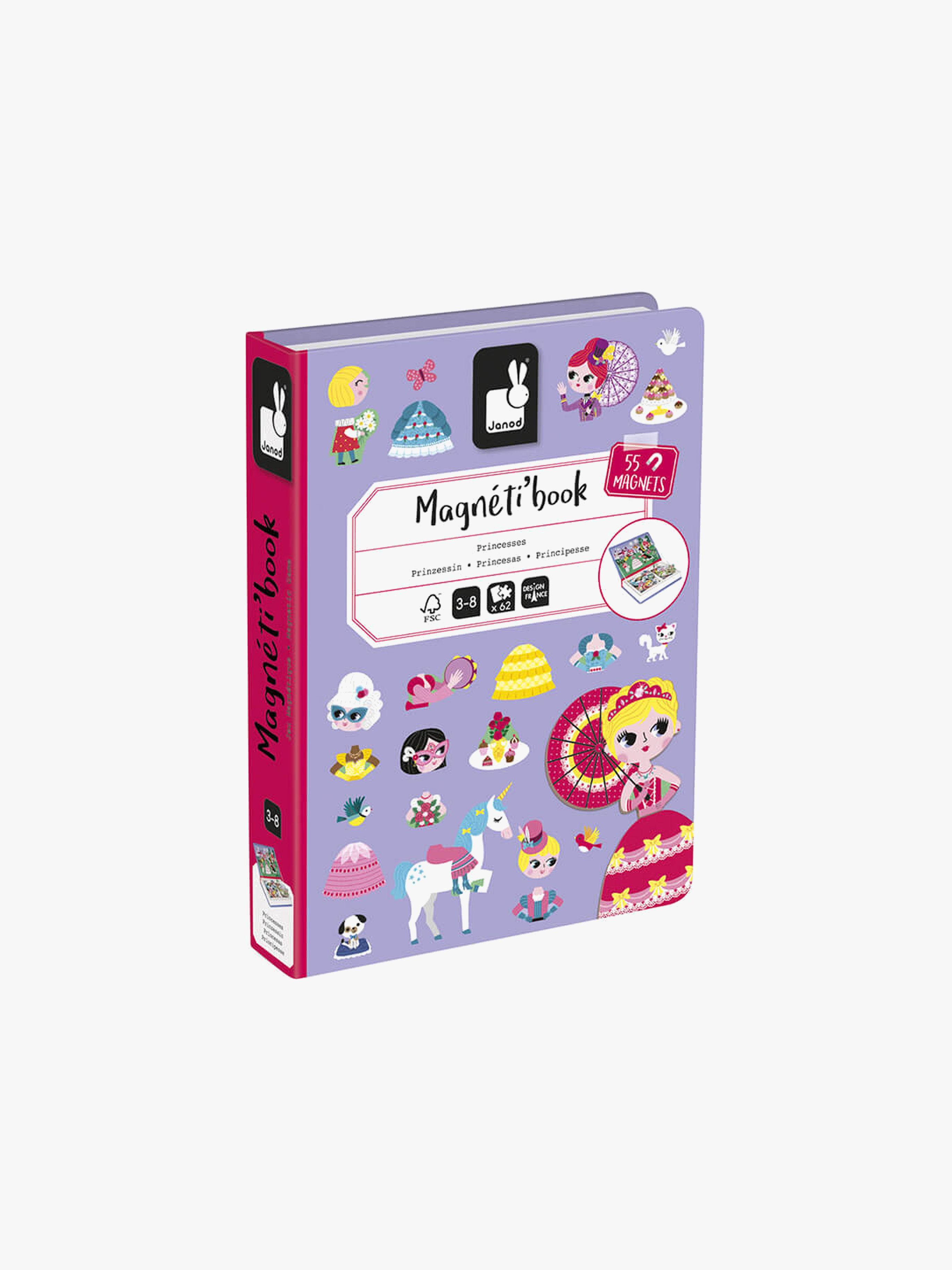 Janod Magneti'Book Princesses Magnet-Set 55 Teile