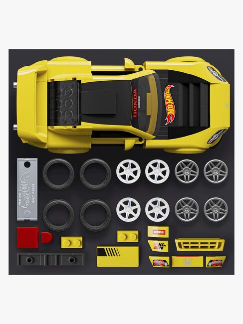 Mattel Brick Shop Hot Wheels Bau-Set Speed Series '07 Honda S2000