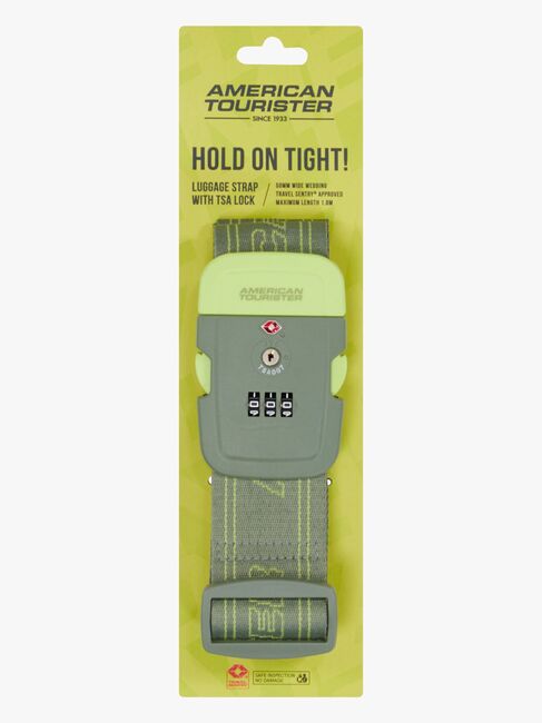 American Tourister TSA Gepäckgurt, Olive/Lime