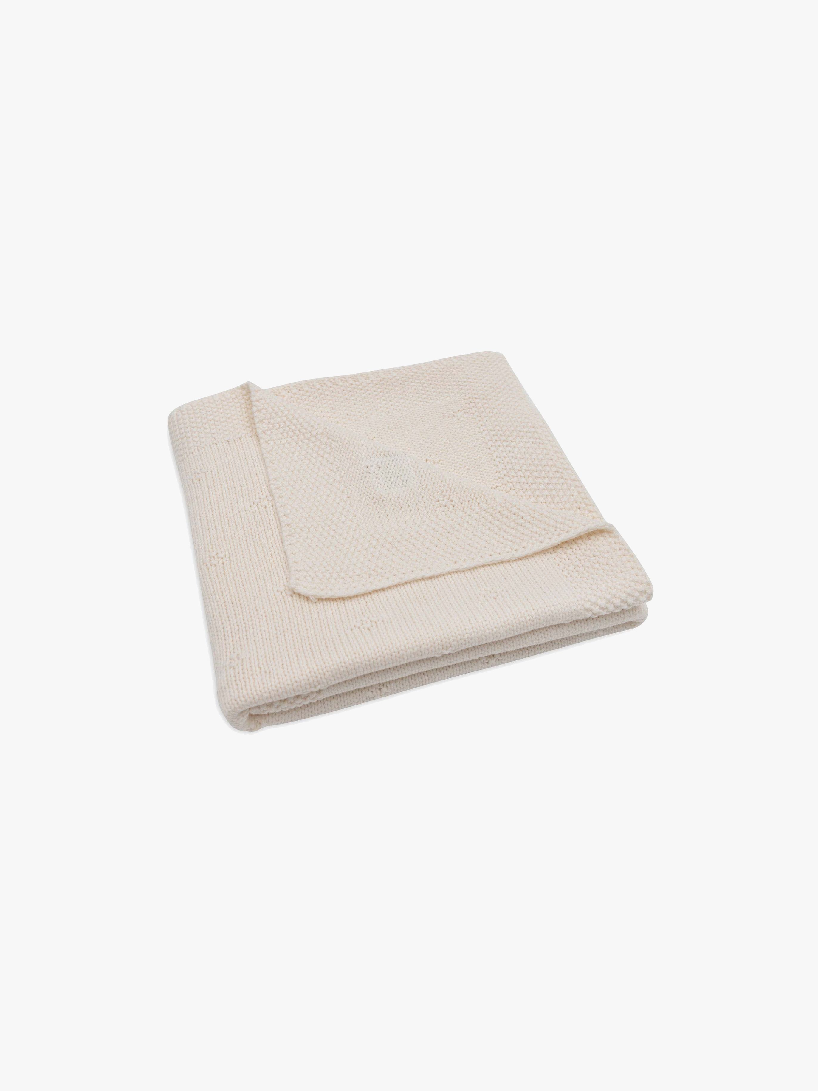 Jollein Gestrickte Decke Cozy, Ivory