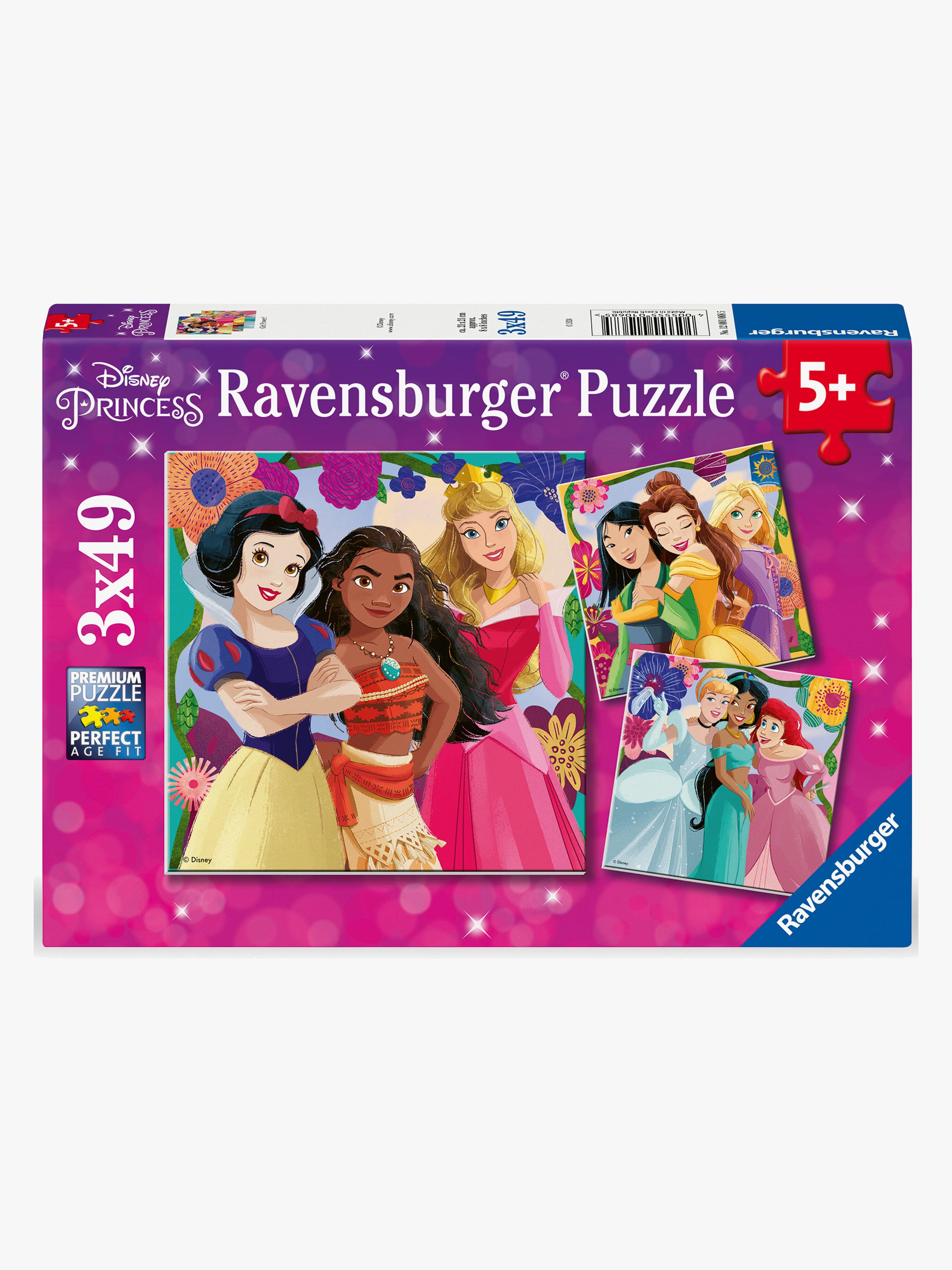 Disney Prinzessinnen Puzzles 3x49 Teile