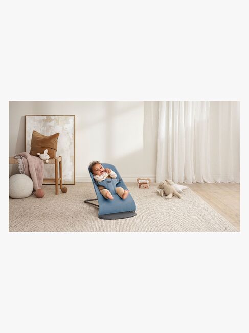 BabyBjörn Bliss Babywippe Gewebt Mélange, Blau