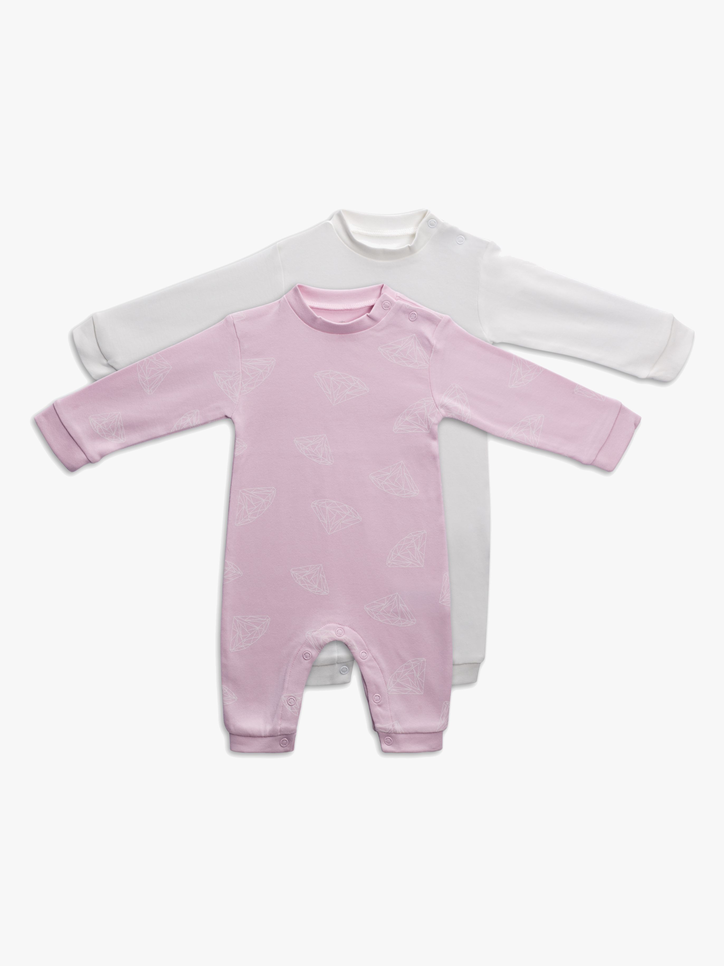 Tiny Treasure Maxime Overall 2er-Pack, Chalk Pink 74