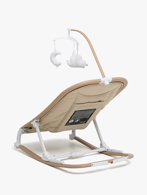 Beemoo PLAY Soothe Babywippe, Soft Beige/Nature