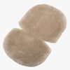 Tinkafu Lammfell Bubble Sitzpolster, Taupe