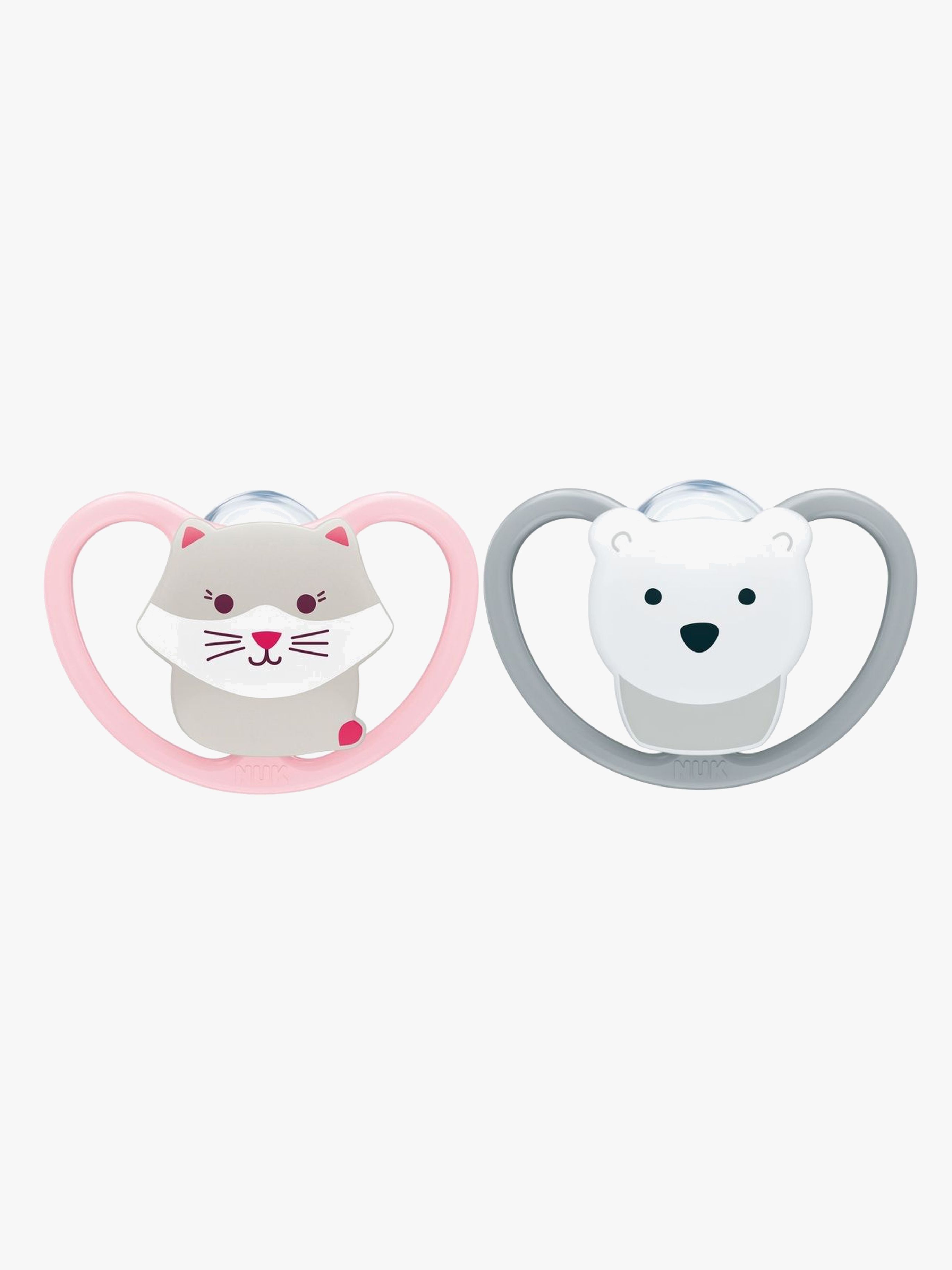 NUK Perfect Match Air Schnuller 2er-Pack Größe 3, Cat/Polarbear