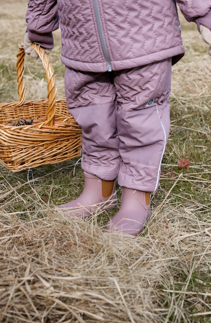 Mikk-Line Gefütterte Gummistiefel Wollmischung, Twilight Mauve