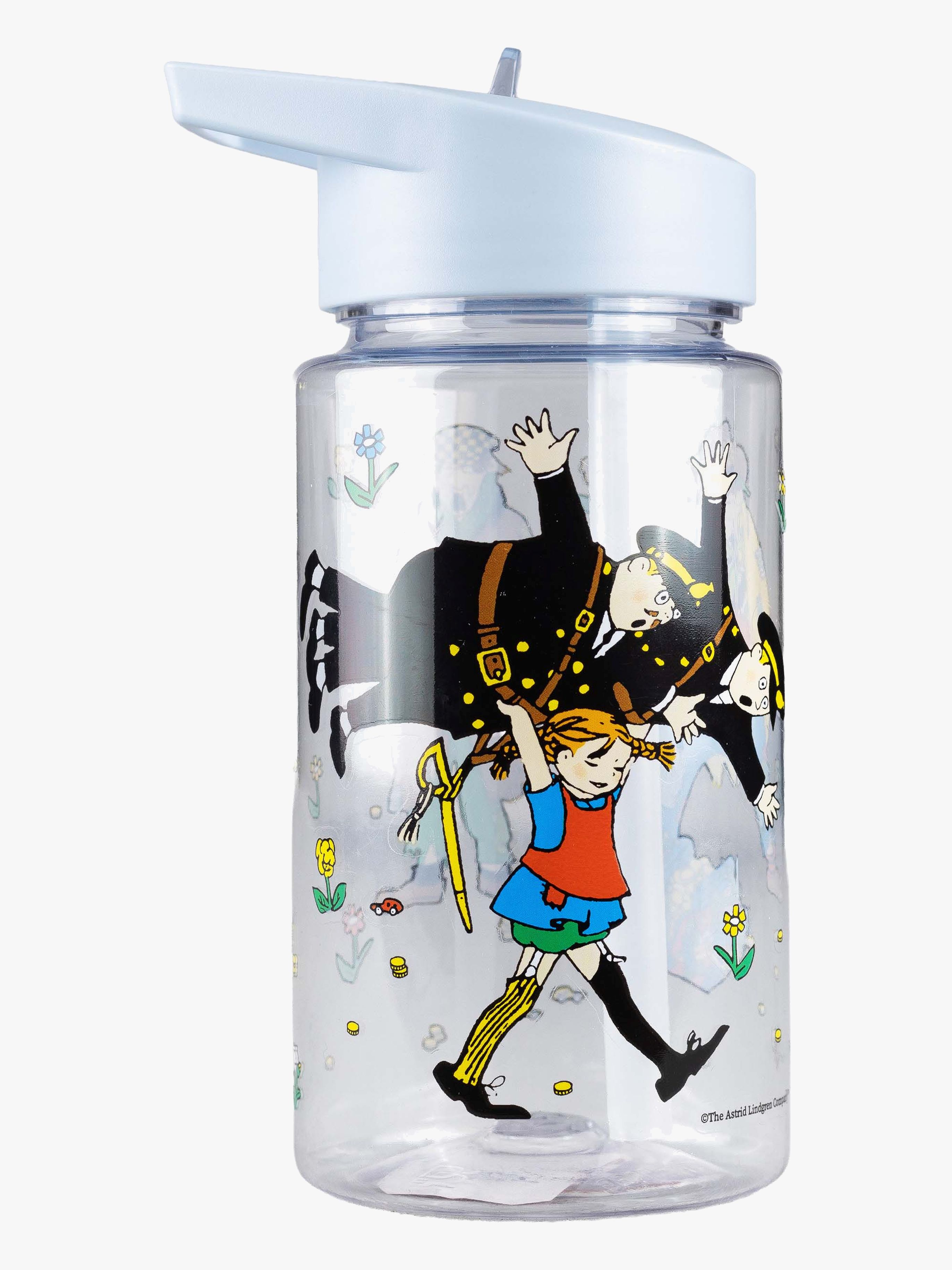 Pippi Villa Kunterbunt Trinkflasche, Blau
