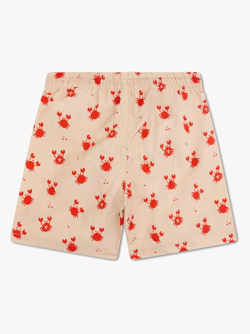 Swim Essentials Badehose, Crabby Red/Beige
