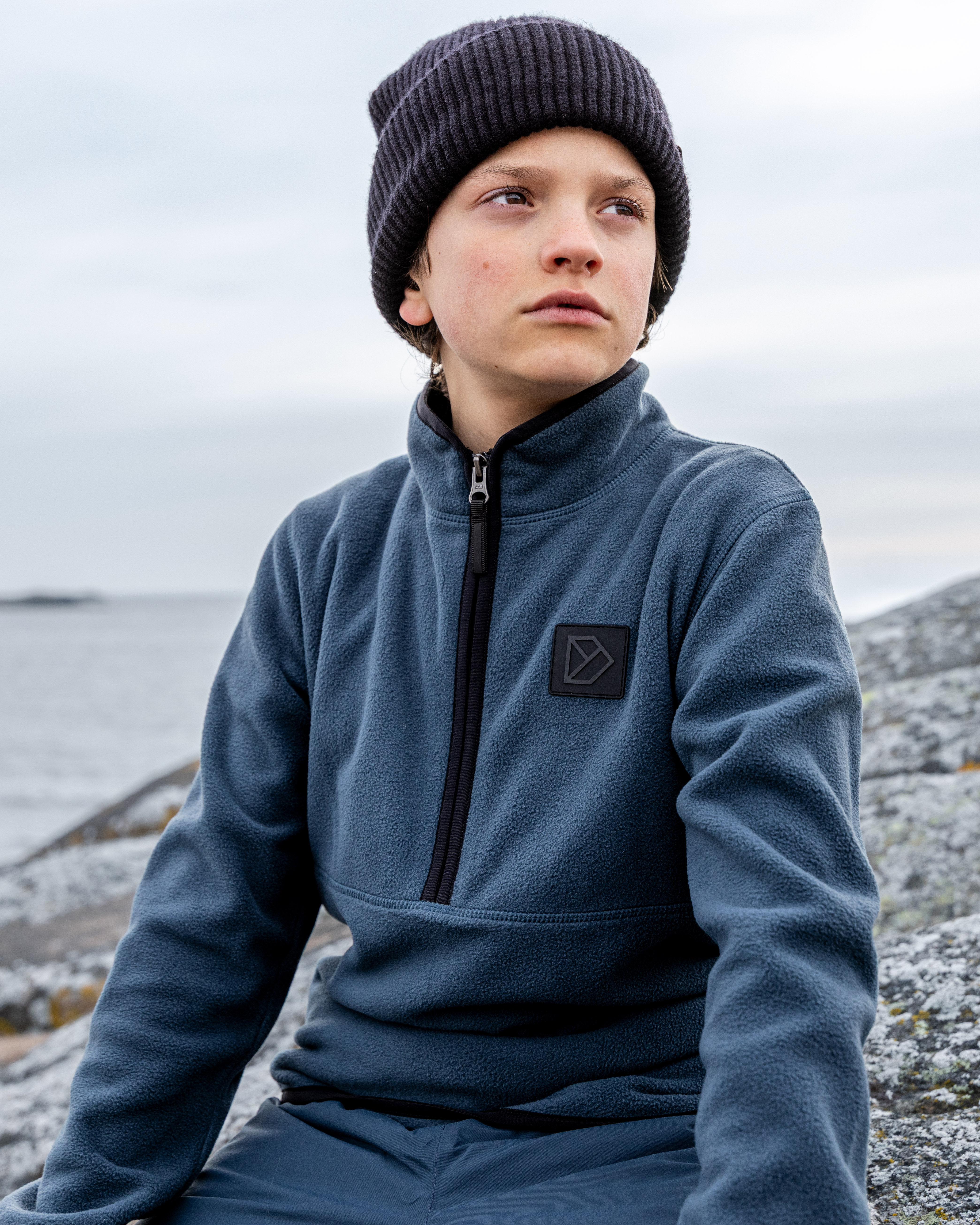 Didriksons Rubi Fleece-Pullover, Mountain Blue, 170