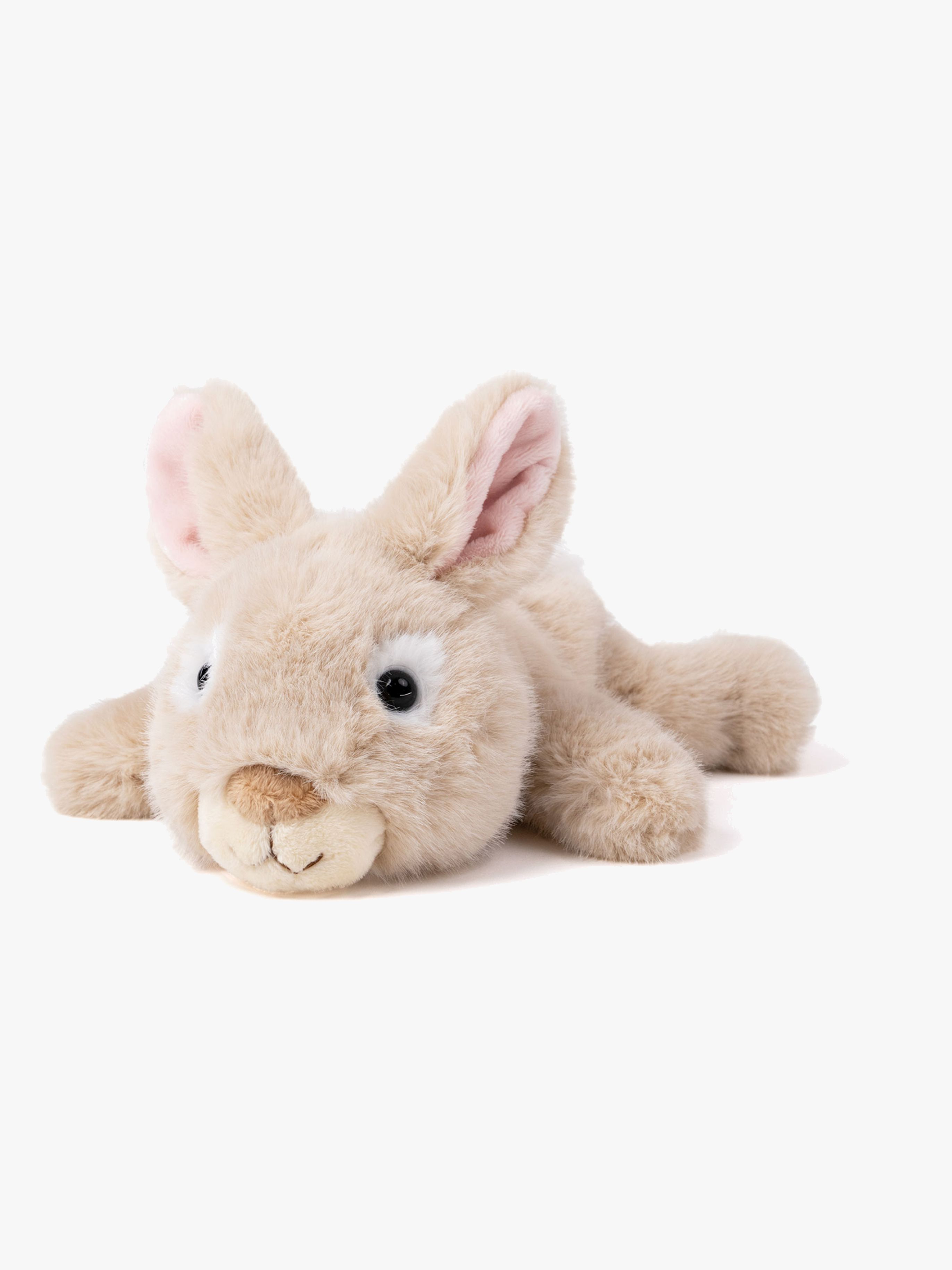 Plüschspielzeug Liegendes Kaninchen 28 cm, Beige