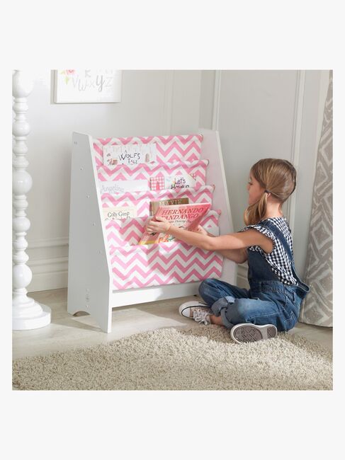 KidKraft Bücherregal, Rosa/Weiß