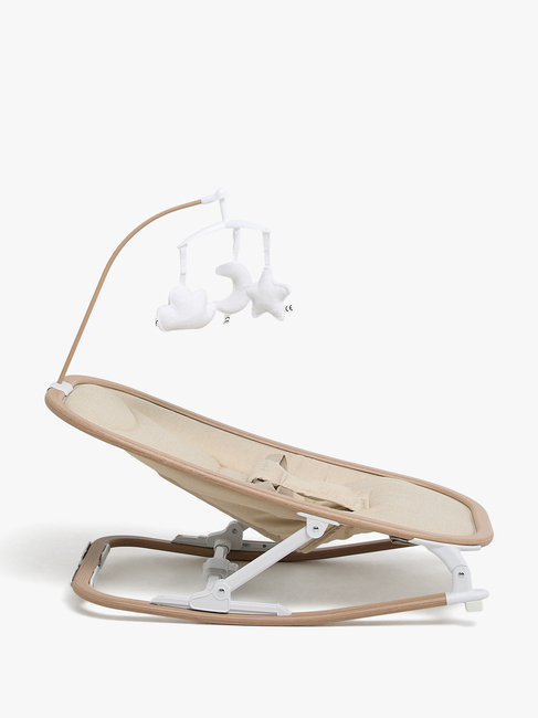 Beemoo PLAY Soothe Babywippe, Soft Beige/Nature