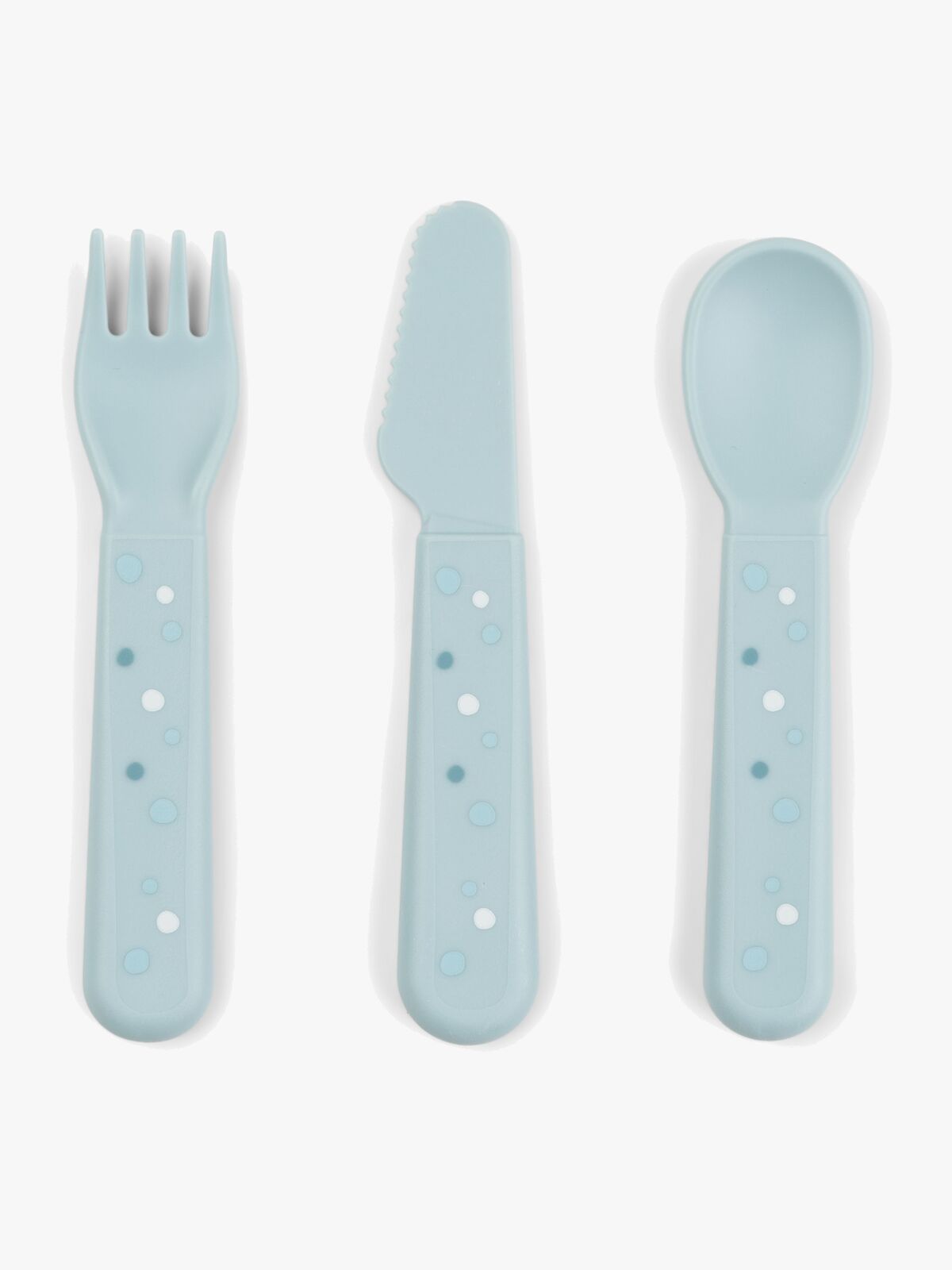 Done By Deer Foodie Besteck Happy Dots, Blau