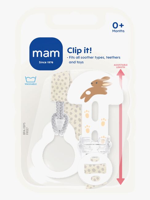 MAM Clip It! Schnullerkette, Neutral