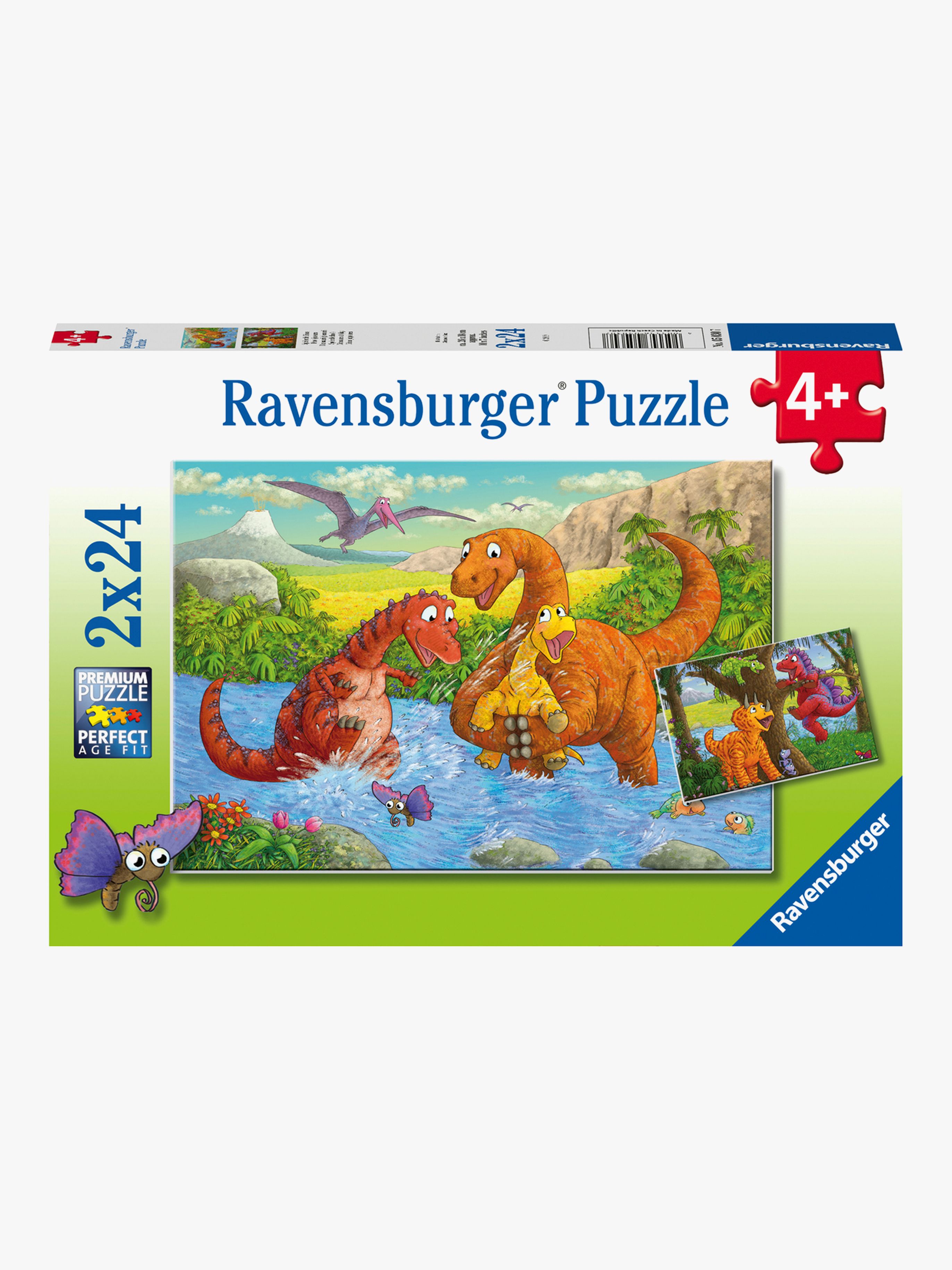 Puzzle Spielende Dinos 2x24 Teile