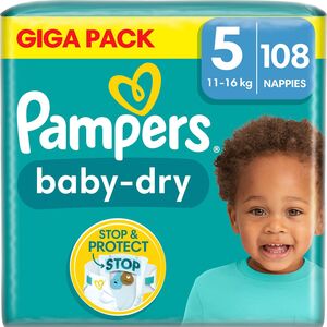 Pampers Baby-Dry Windeln Größe 5 11-16 kg 108er-Pack