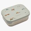 LIEWOOD Arthur Gemusterte Brotdose, Vehicles/Dove Blue