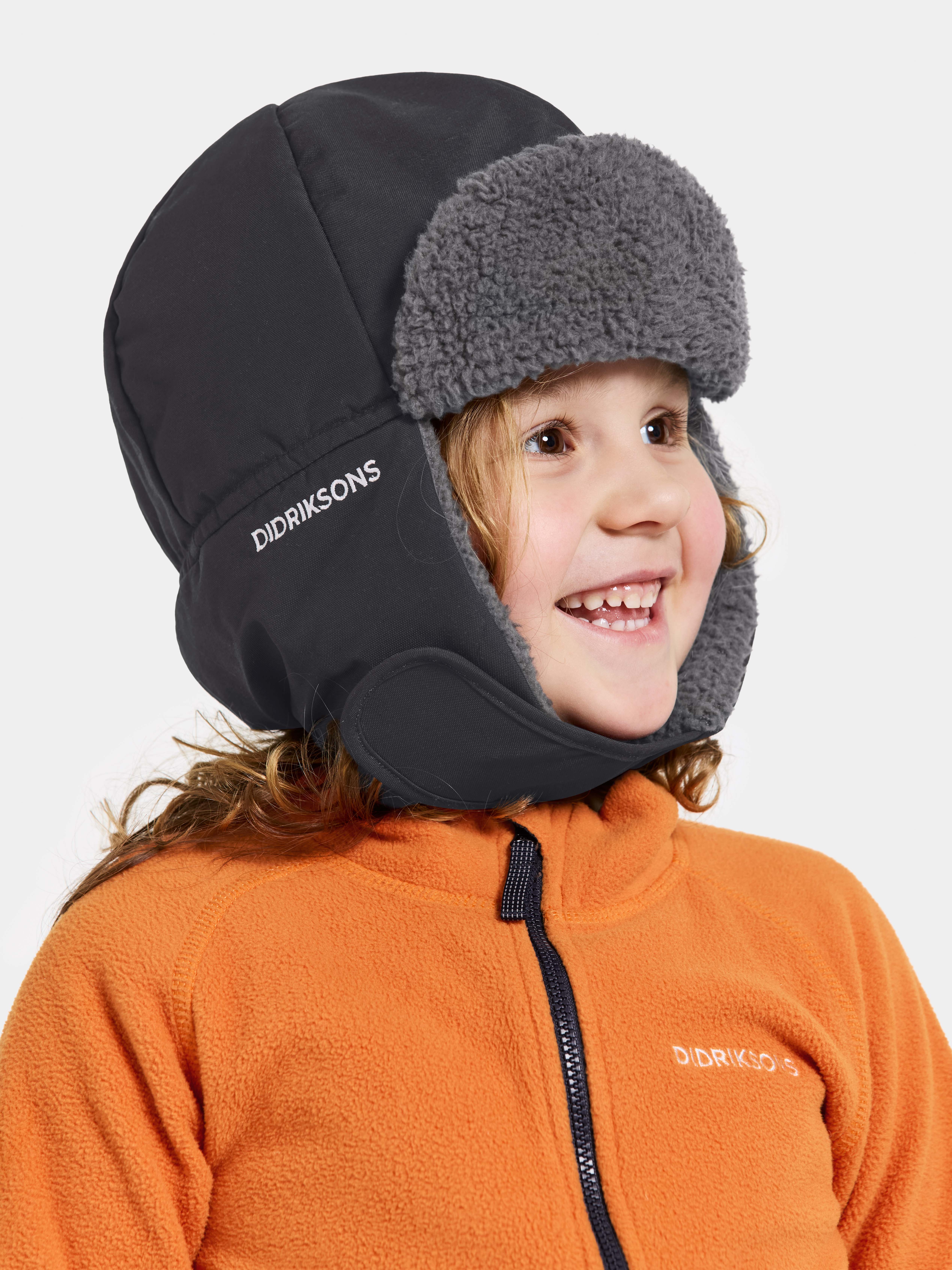 Didriksons Biggles Mütze, Black, 50