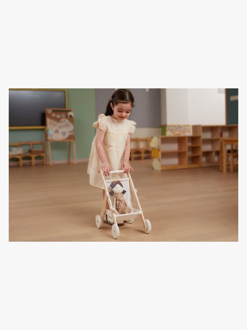 PolarB Holz-Puppenwagen