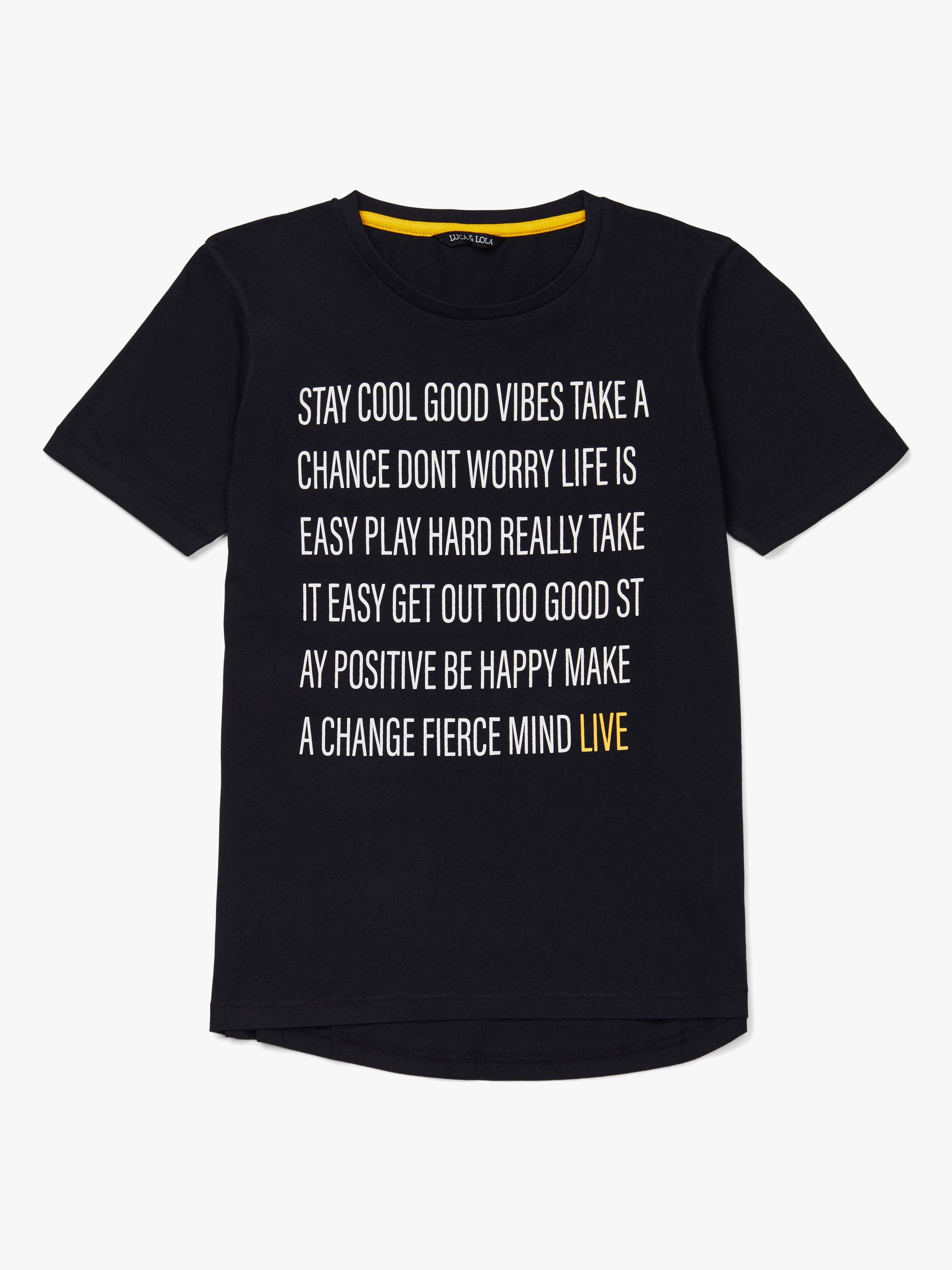 Luca &  Lola Gino T-Shirt, Black 134-140