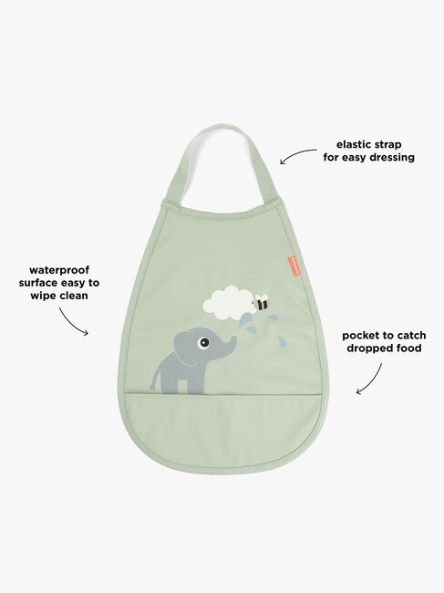 Done By Deer Elphee Pull-Over Lätzchen, Green