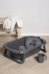 Beemoo CARE Assist Badewanne inkl. Badestütze & Duschkanne, Deep Grey